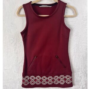 Athleta Vintage Hot When You're Not Sleeveless Fleece Lined‎ Dress SZ XXS